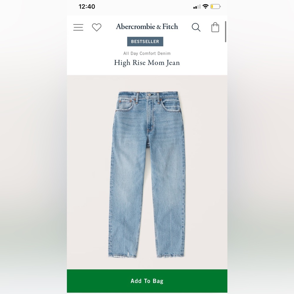 The mom high rise Jean from Abercrombie - 32S